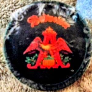 Vintage Anheuser Busch Metal Coasters