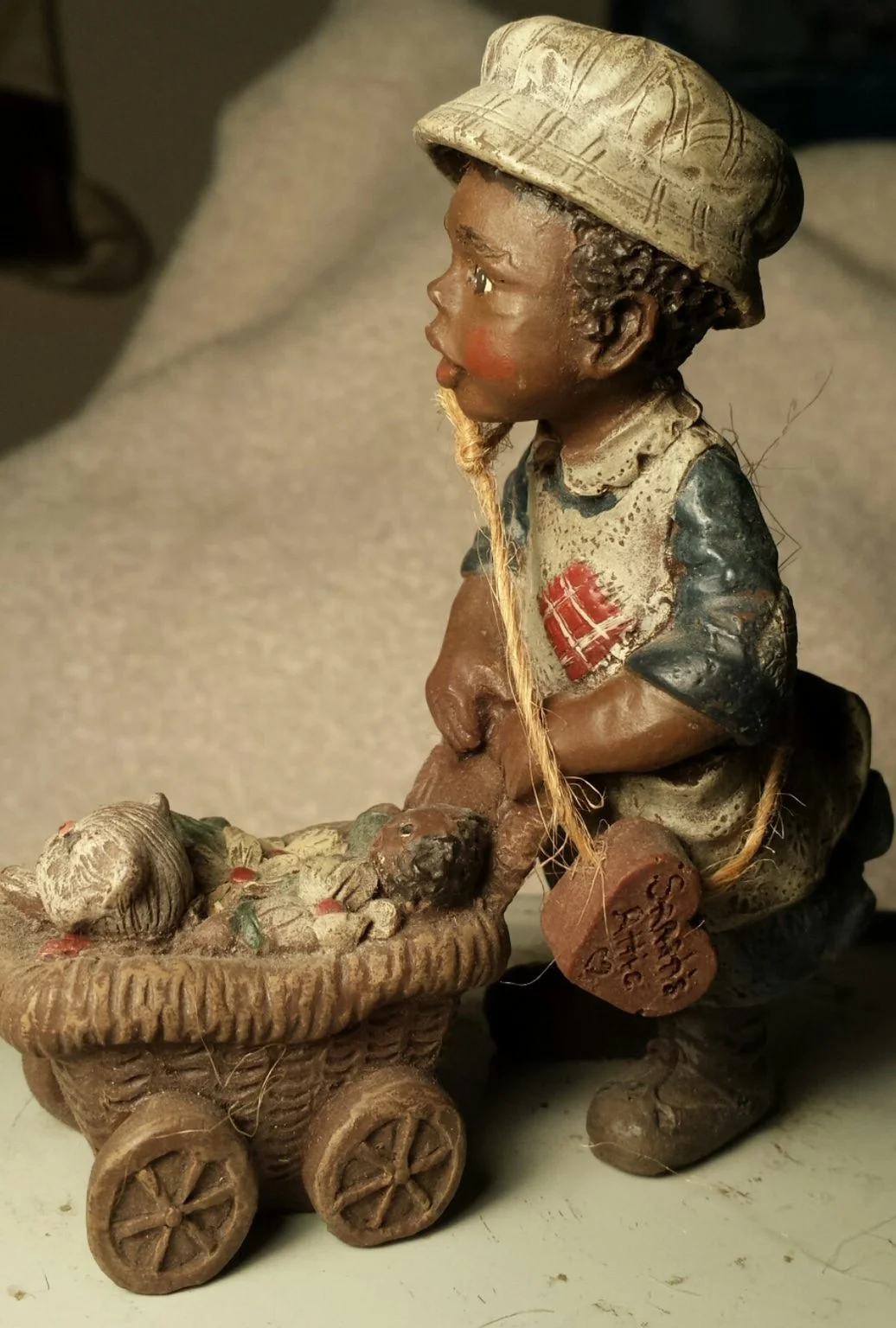 Sarah'so Attic "Girl with Cart"